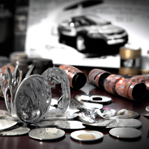 תמונה של מטבעות וחלקי רכב המתארים את הרווח הפוטנציאלי מגרוטאות מכוניות