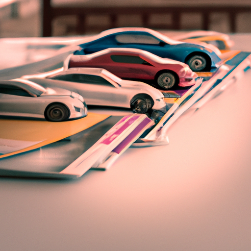 תמונה של מספר חוברות רכב פרושות על שולחן, המייצגות את תהליך השוואת דגמי רכב שונים.
